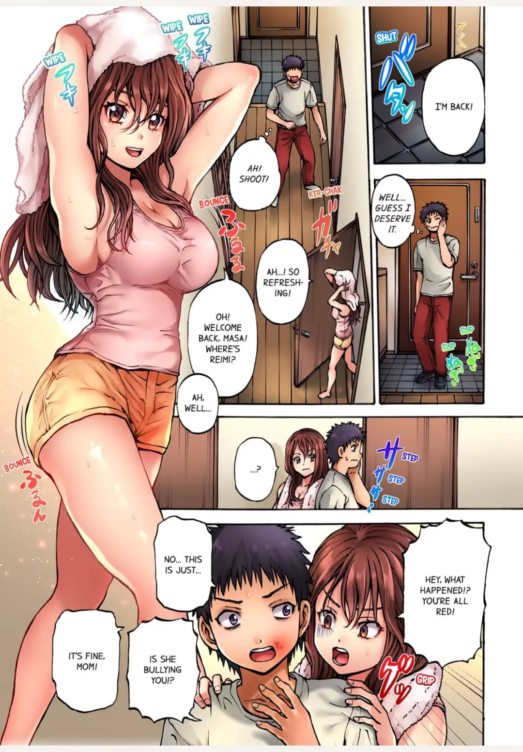 [Hirosan] Muke☆Chin ~Kaa-san no Naka de Honban Tokkun~ 1 | Sexy Time With My Stepmom 1 Fhentai - Page 4