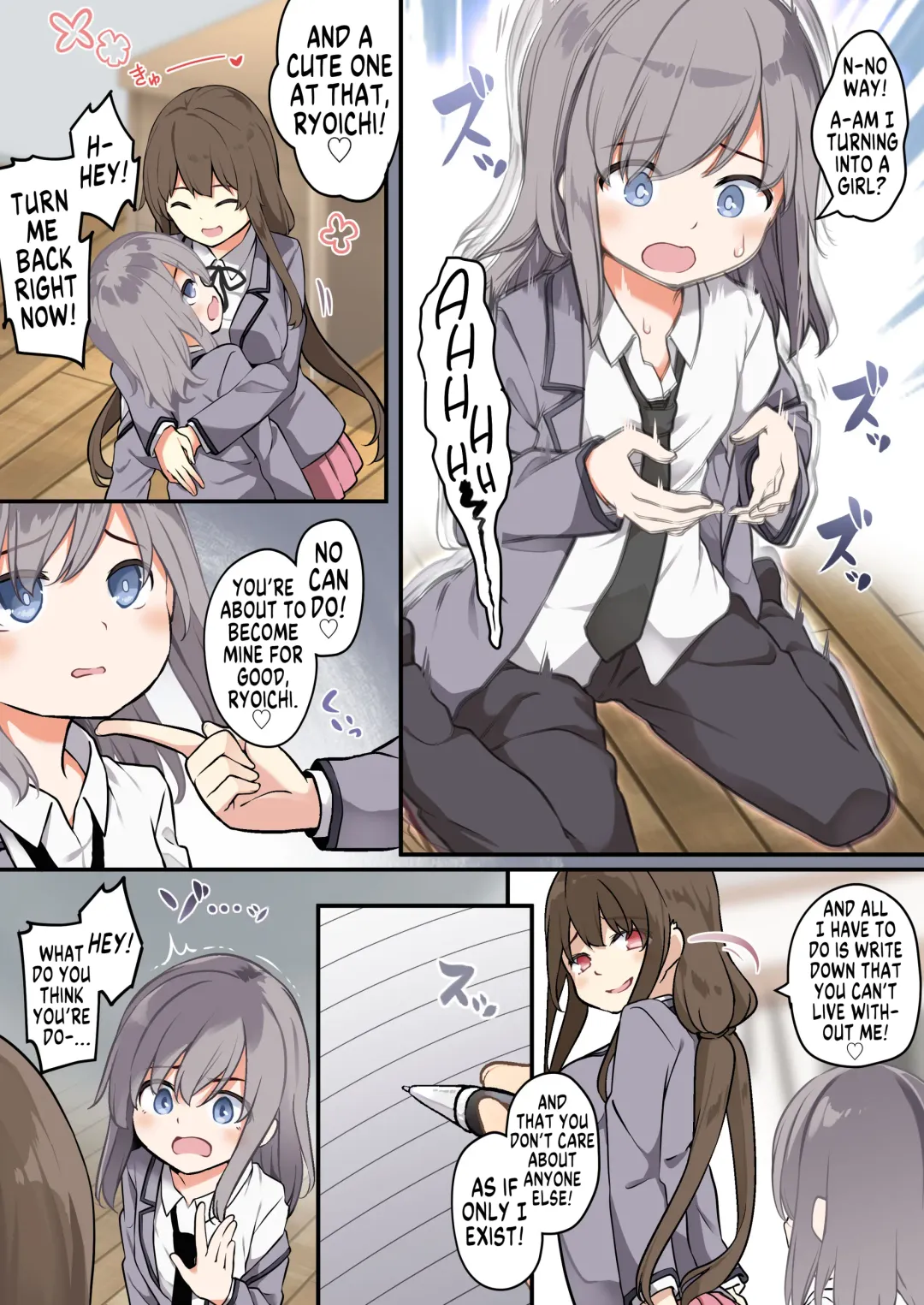 [Siina Yuuki] Yuujin o Ore no koto ga Daisuki na Onna no Ko ni Kaihen shitara Yandere-ka shite Ore Made Onna no Ko ni sareta Ken | How I was Turned Into a Girl by a Friend Whom I turned into a Chick Who's Madly in Fhentai - Page 25