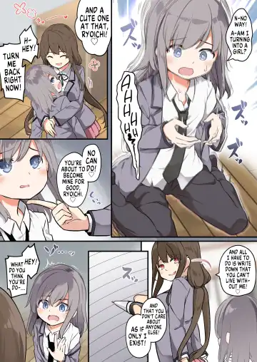 [Siina Yuuki] Yuujin o Ore no koto ga Daisuki na Onna no Ko ni Kaihen shitara Yandere-ka shite Ore Made Onna no Ko ni sareta Ken | How I was Turned Into a Girl by a Friend Whom I turned into a Chick Who's Madly in Fhentai - Page 25