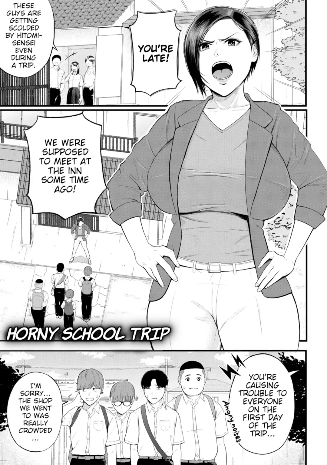 [Shiono Kou] Yokujou Shugakuryokou | Horny School Trip Fhentai - Page 1