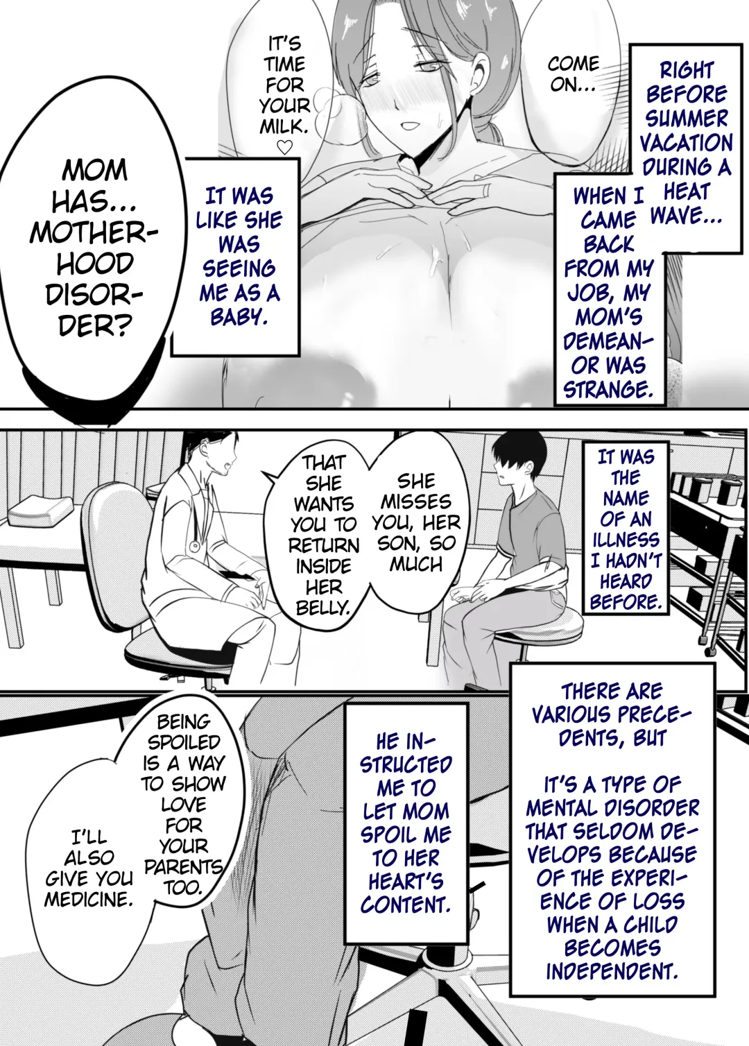 Bonyuu Kaa-san no Naka ni Modoritai 2 Chuuhen | I Want to go Back to my Lactating Mom's Womb 2 - When I Got Jealous And Raped My Mom With My Big Cock, She Spoiled Me And Let Me Have Creampieing Sex With Her Fhentai - Page 7