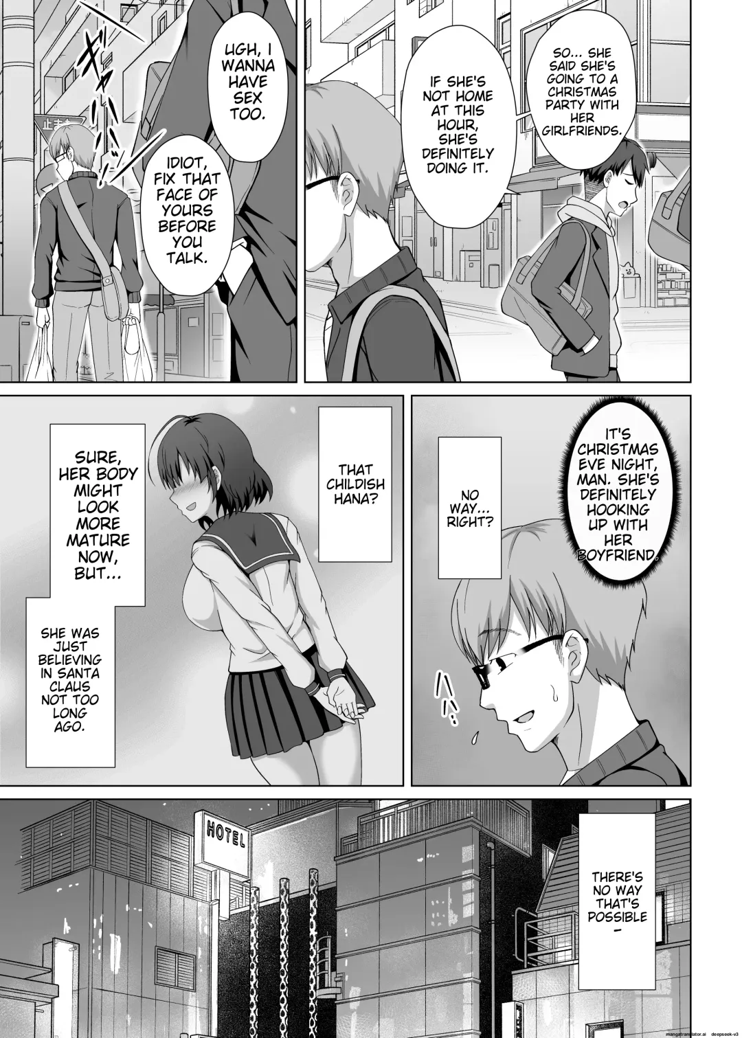 [Toono Suika] Imouto ga Asagaeri shita Christmas ~Teshio ni Kaketa Imouto wa Yarichin Kareshi ni Sei no Roku Jikan Kotteri Dakareteita~ Fhentai - Page 10