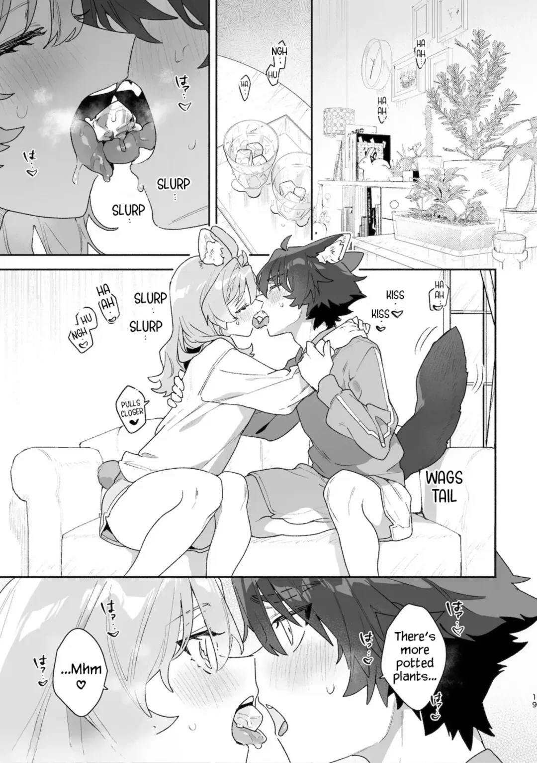 [Usachanget] ♂ ga uke. Usagi-chan × ōkami-kun 2 | ♂ is the bottom. Rabbit-chan x Wolf-kun 2 Fhentai - Page 21