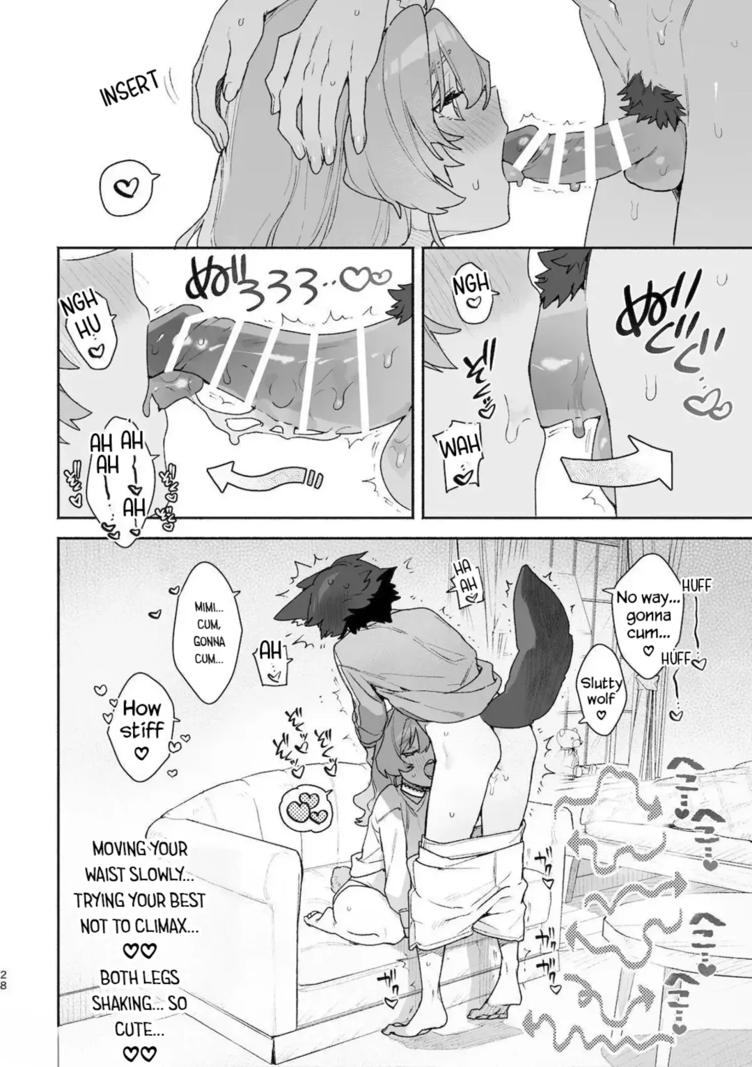 [Usachanget] ♂ ga uke. Usagi-chan × ōkami-kun 2 | ♂ is the bottom. Rabbit-chan x Wolf-kun 2 Fhentai - Page 30