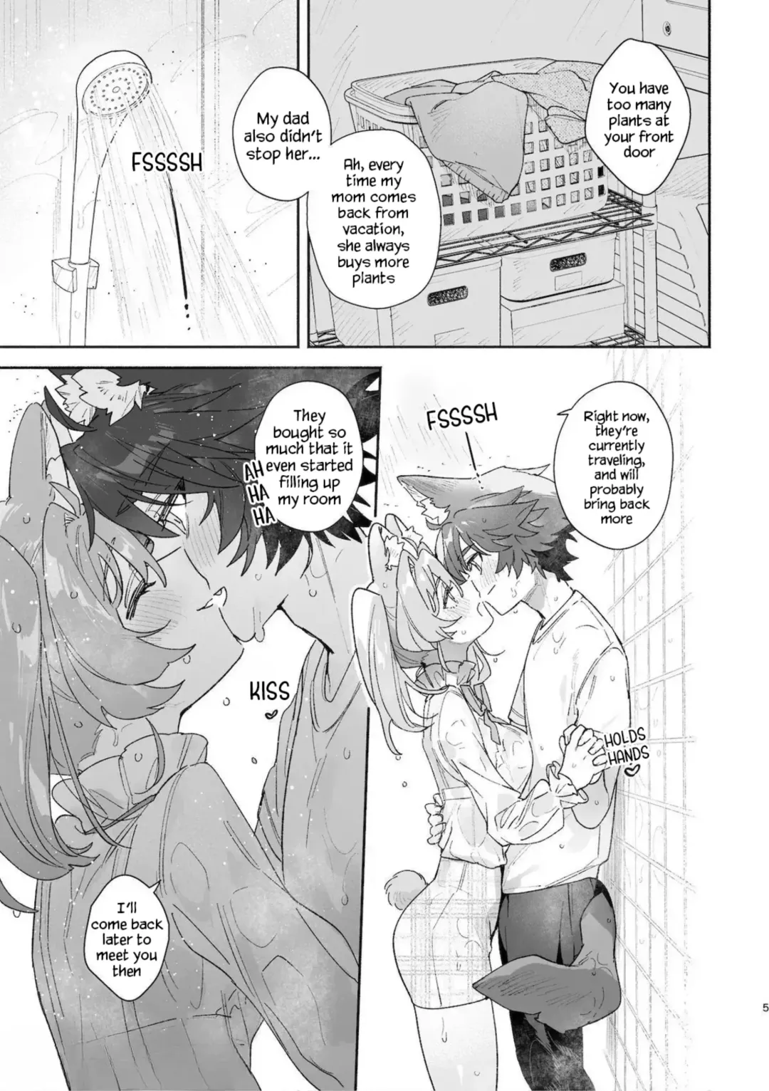 [Usachanget] ♂ ga uke. Usagi-chan × ōkami-kun 2 | ♂ is the bottom. Rabbit-chan x Wolf-kun 2 Fhentai - Page 7