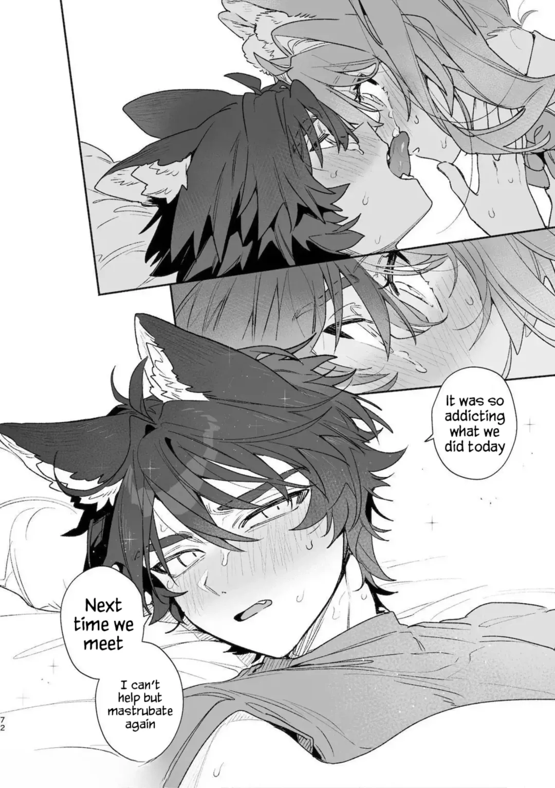 [Usachanget] ♂ ga uke. Usagi-chan × ōkami-kun 2 | ♂ is the bottom. Rabbit-chan x Wolf-kun 2 Fhentai - Page 74