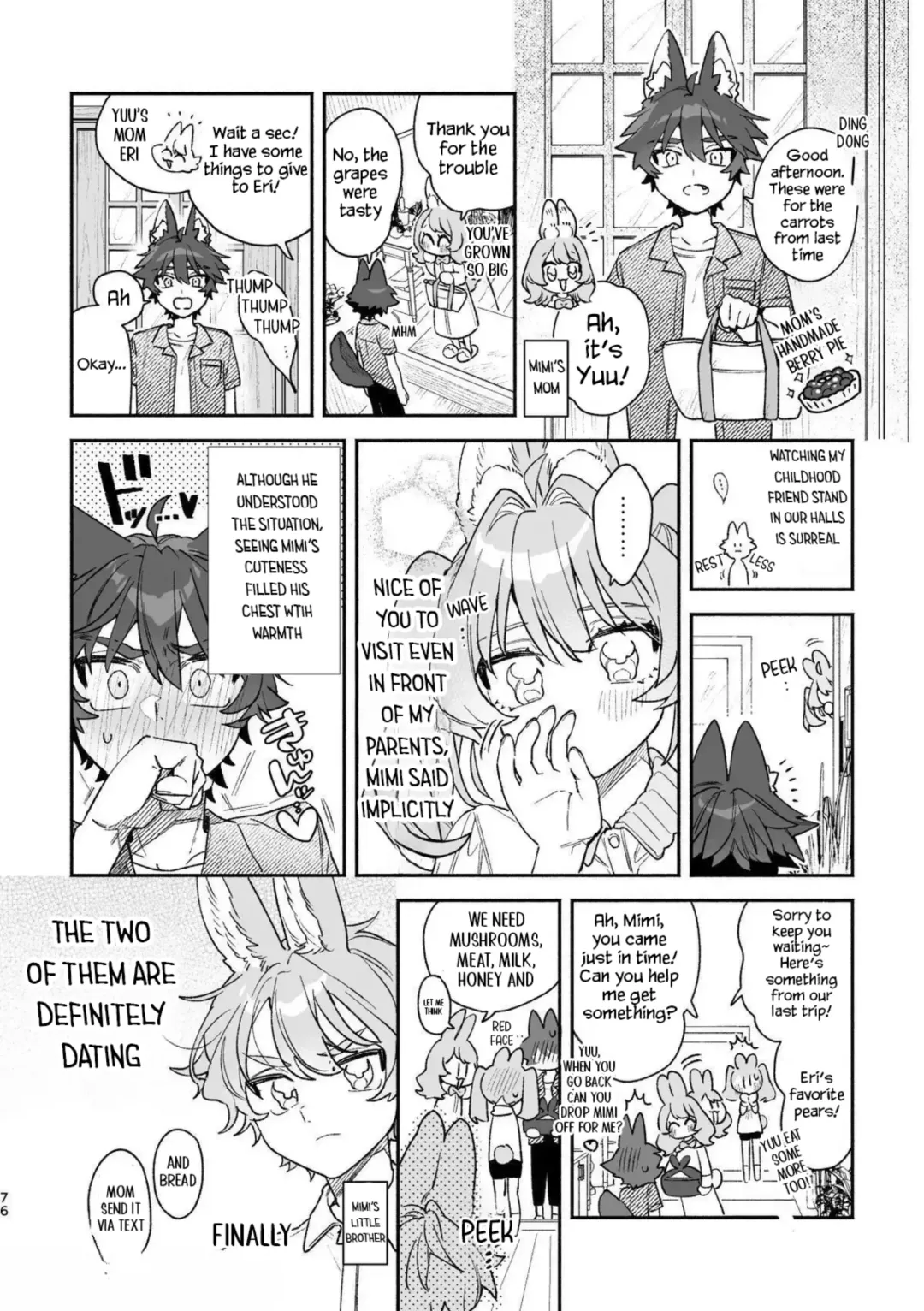 [Usachanget] ♂ ga uke. Usagi-chan × ōkami-kun 2 | ♂ is the bottom. Rabbit-chan x Wolf-kun 2 Fhentai - Page 78