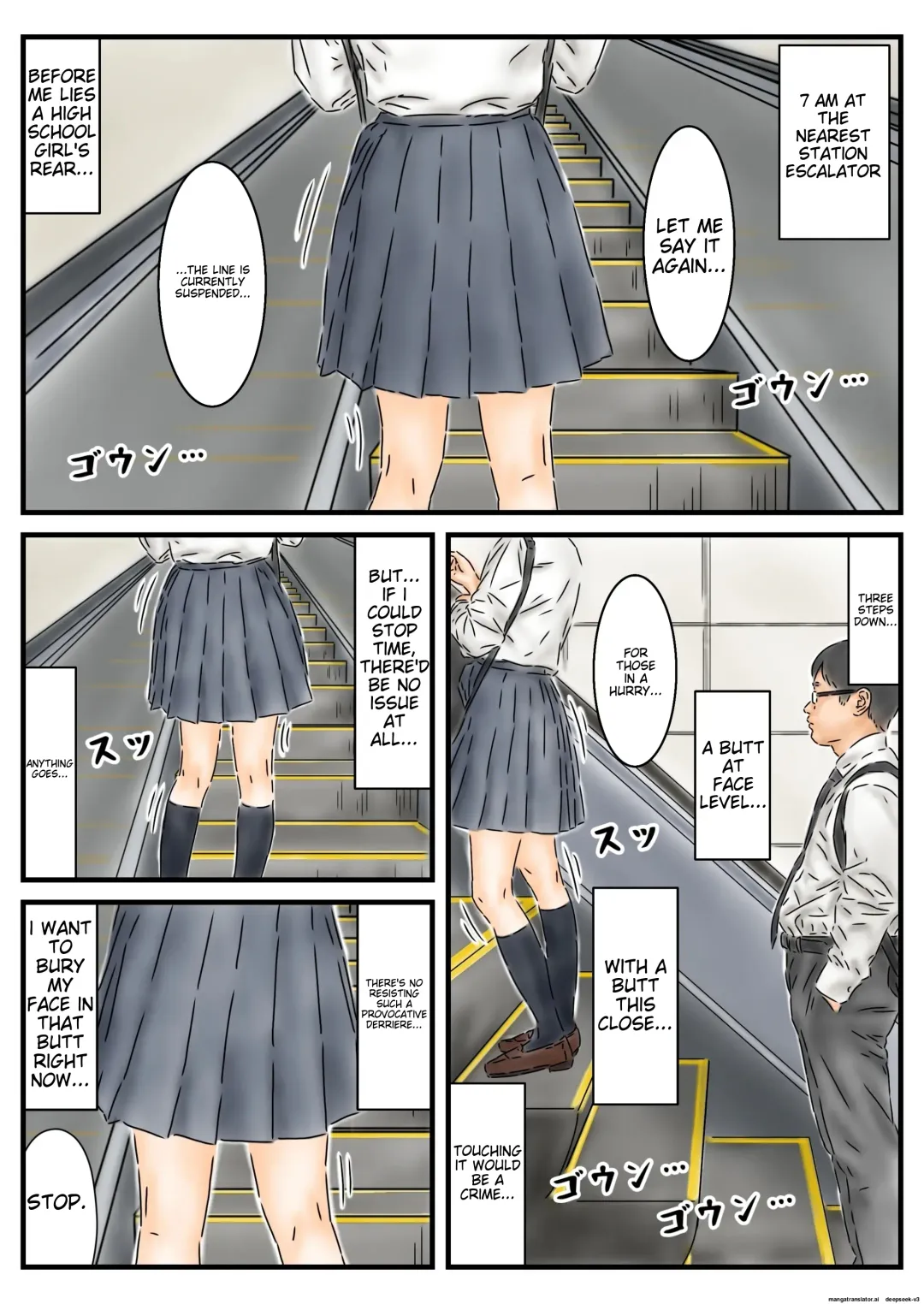 Jikan Teishi: Toukou-chuu no Joshikousei-tachi de Kyou no Unsei o Uranaimasu. | I'll be Fortune-telling with the High School Girls on Their Way to School Today. Fhentai - Page 2