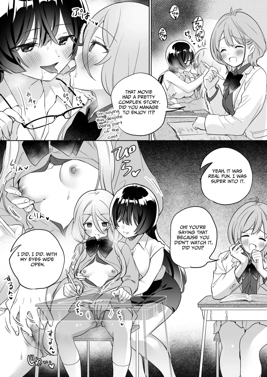 [Tachi] Minna de Ecchi na Yurikatsu Appli ~Ee Kono Naka ni Kakattenai Ko ga Iru!?~ 3 Zenpen | A Sexy Yuri App 3 ~What?! One Of You Isn't Mesmerized!?~ Part 1 Fhentai - Page 24