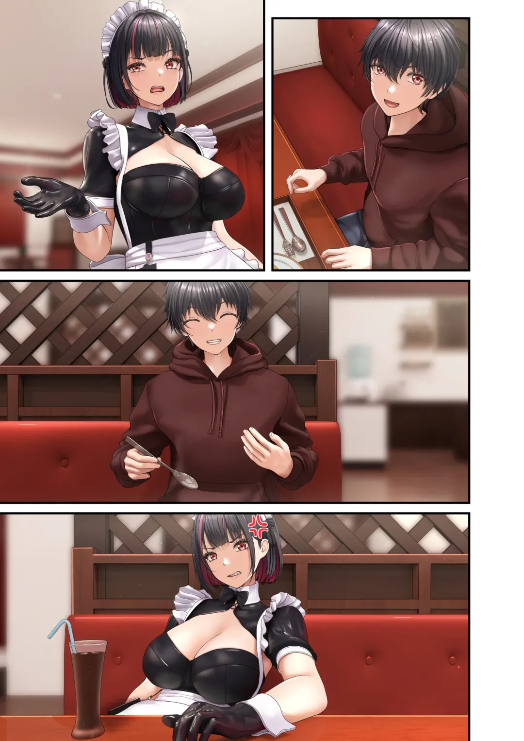 [Siina Tai] Tonari no Seki no Ko ga Maid Cafe Jou Datta Node H na Onegai shitara Hangeki sarete Shasei Kanri sareta Hanashi Fhentai - Page 50