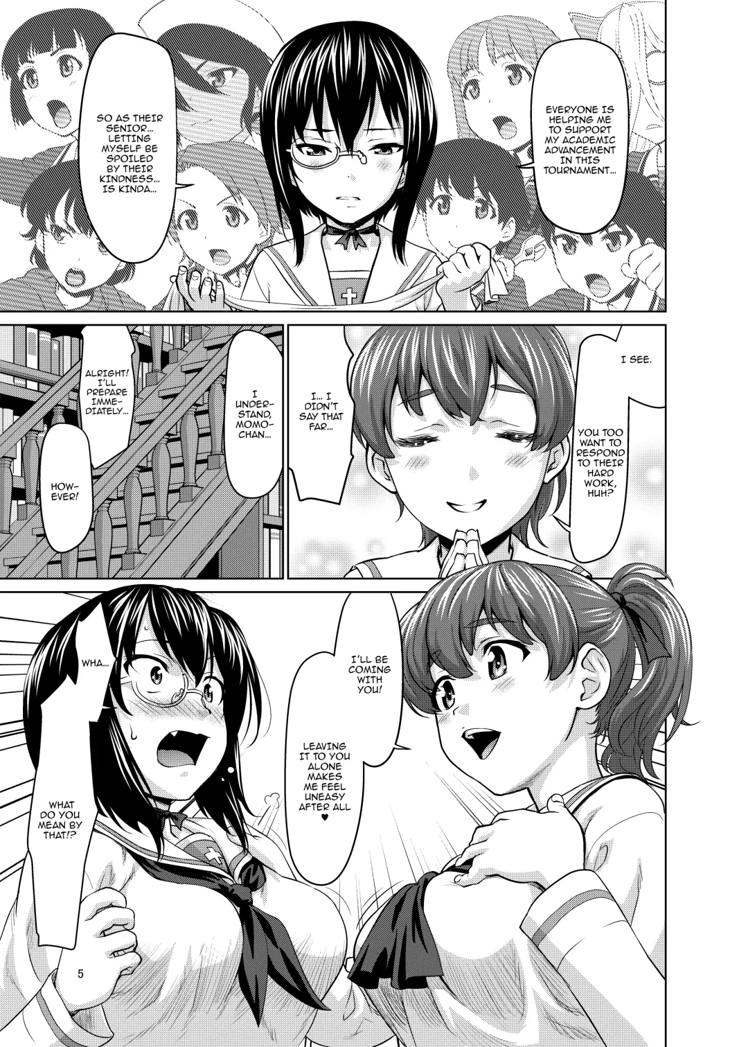 [Saida Kazuaki] Kawashima Momo to Koyama Yuzu no Sennyuu! Seishidan-kou Daisakusen | Kawashima Momo's and Koyama Yuzu's Great Blue Division High School Infiltration Plan! Fhentai - Page 4