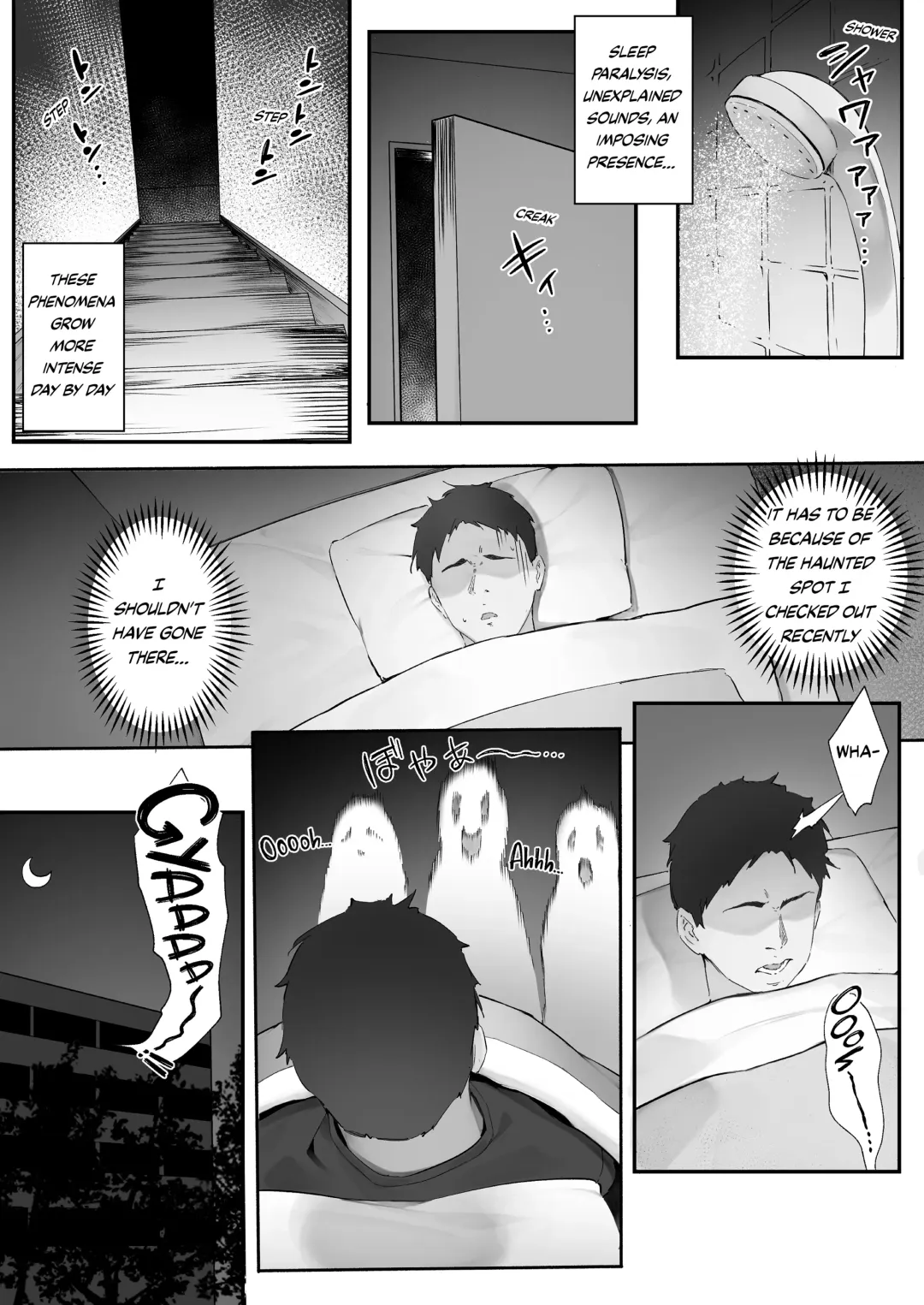 [Nigiri Usagi] Shinrei Spot ni Ittara Yabbai no ga Tsuita node Nekosogi Suidashite Morau Fhentai - Page 1