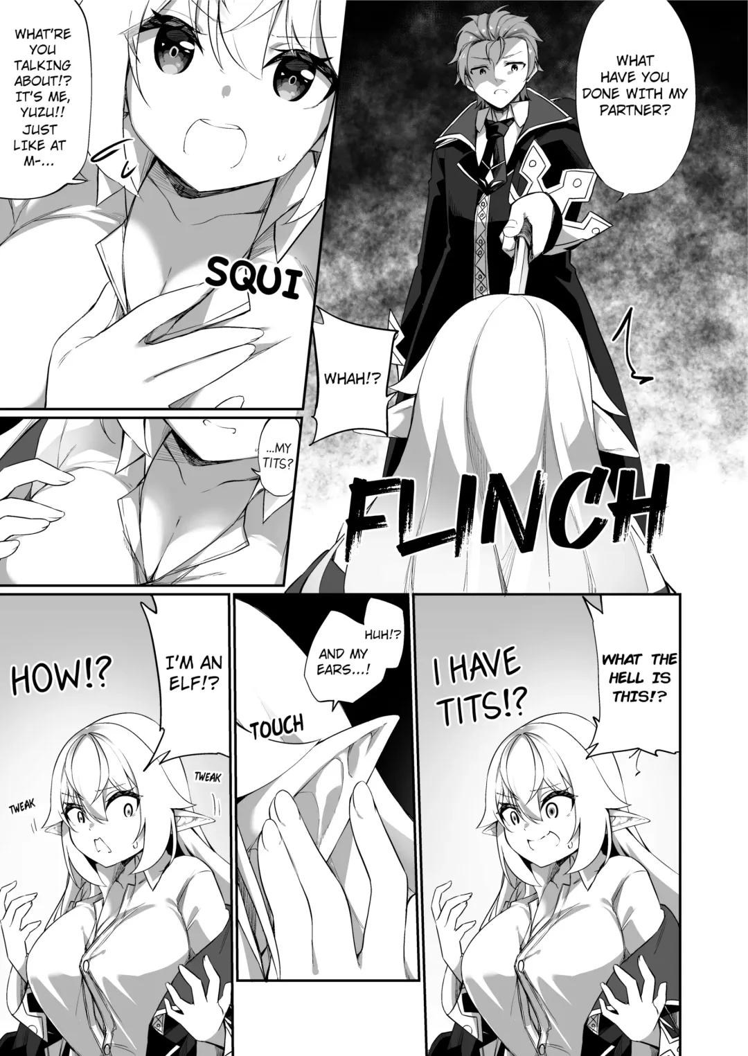 [Kanmuri] ♂ Boukensha-san ga ♀ Elf ni Sarete Shinyuu(Nakama) to Musubareru Hanashi | The Bonding Tale of ♂Adventurer-turned-♀Elf and Her Comrade (uncensored) Fhentai - Page 4