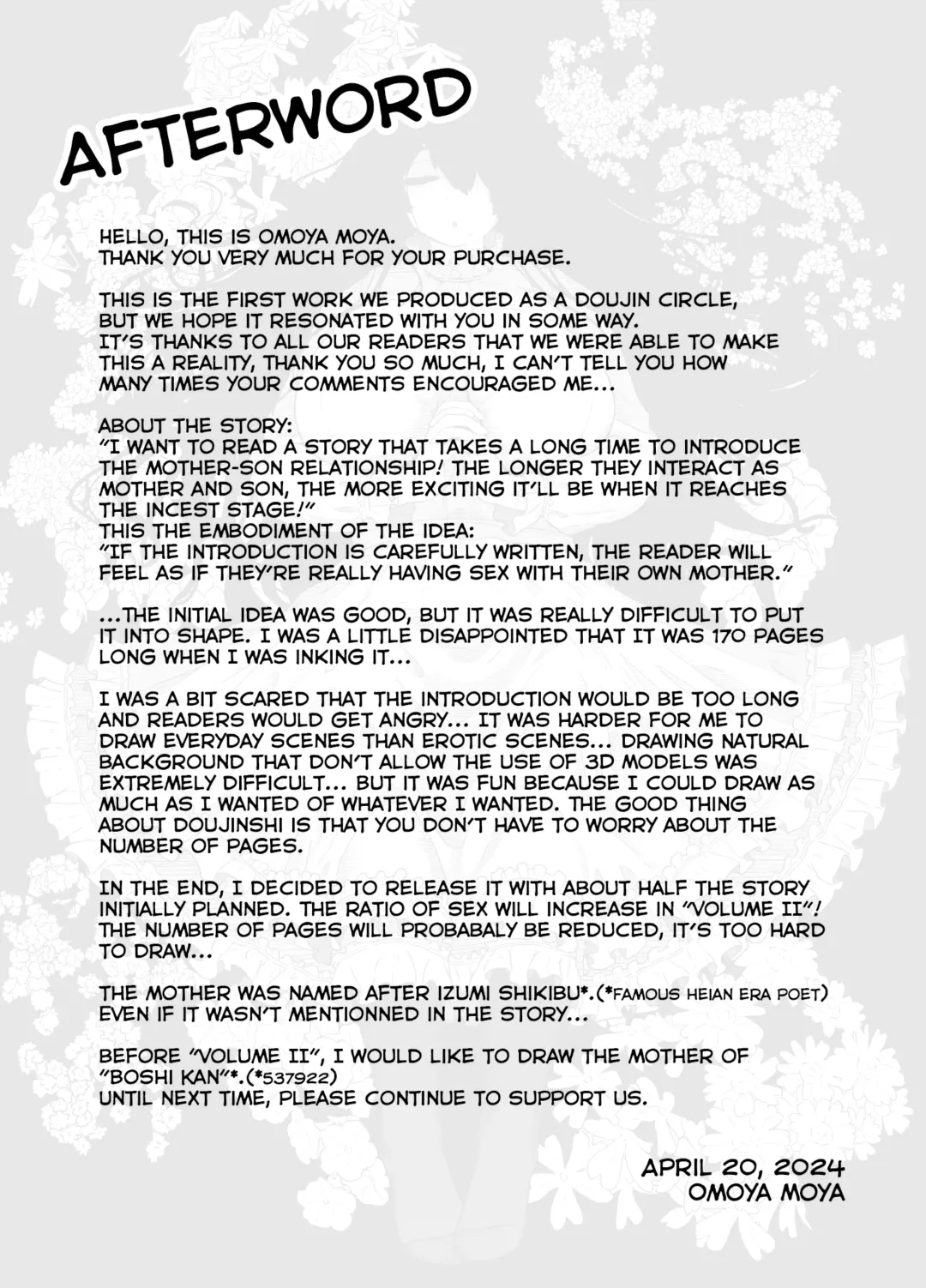 [Moya] Oyasumi, Okaa-san I | Good Night, Mom I Fhentai - Page 203