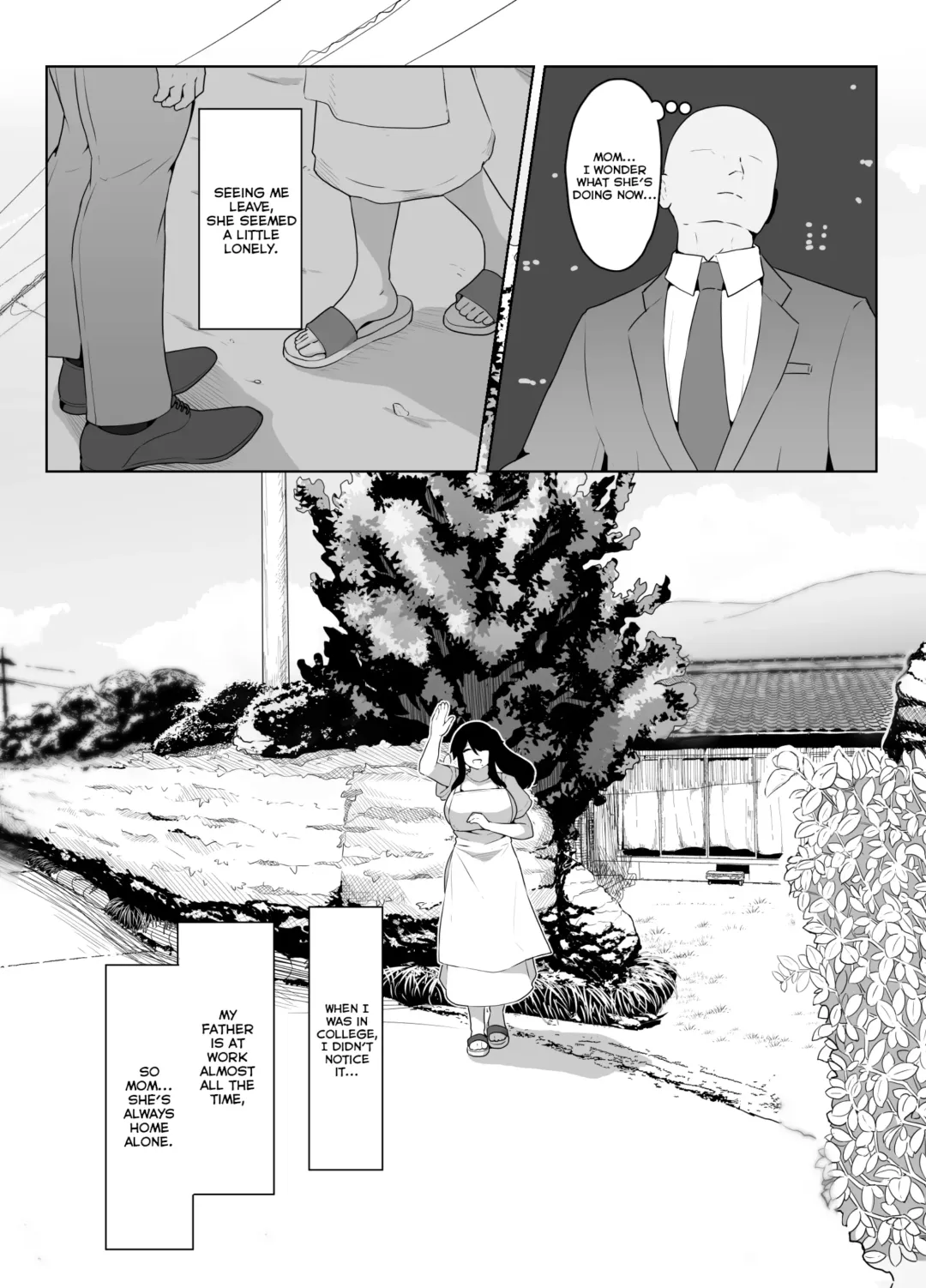 [Moya] Oyasumi, Okaa-san I | Good Night, Mom I Fhentai - Page 36