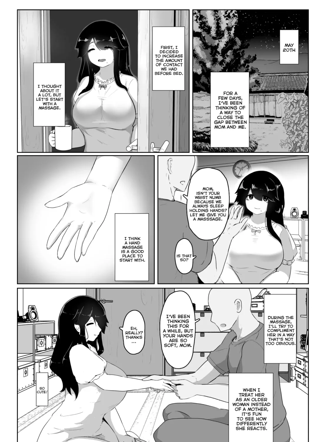[Moya] Oyasumi, Okaa-san I | Good Night, Mom I Fhentai - Page 54