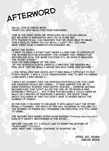 [Moya] Oyasumi, Okaa-san I | Good Night, Mom I Fhentai - Page 203