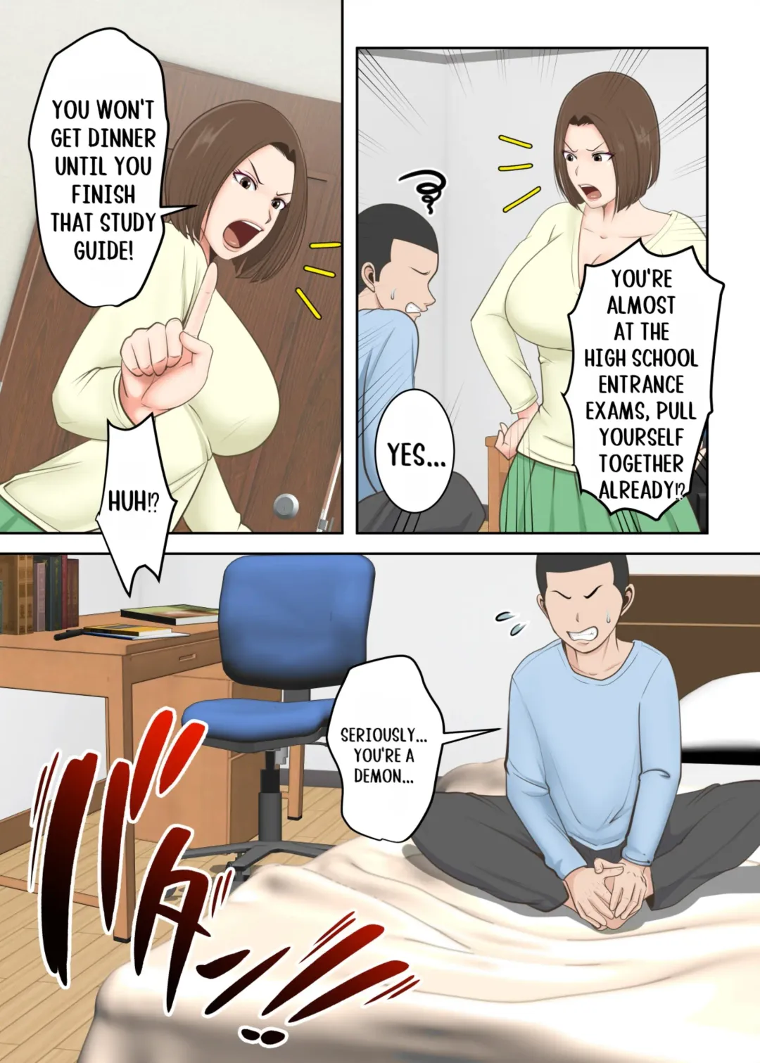 Oni no Kyouiku Mama ga Musuko to Amaama SEX made Fhentai - Page 4