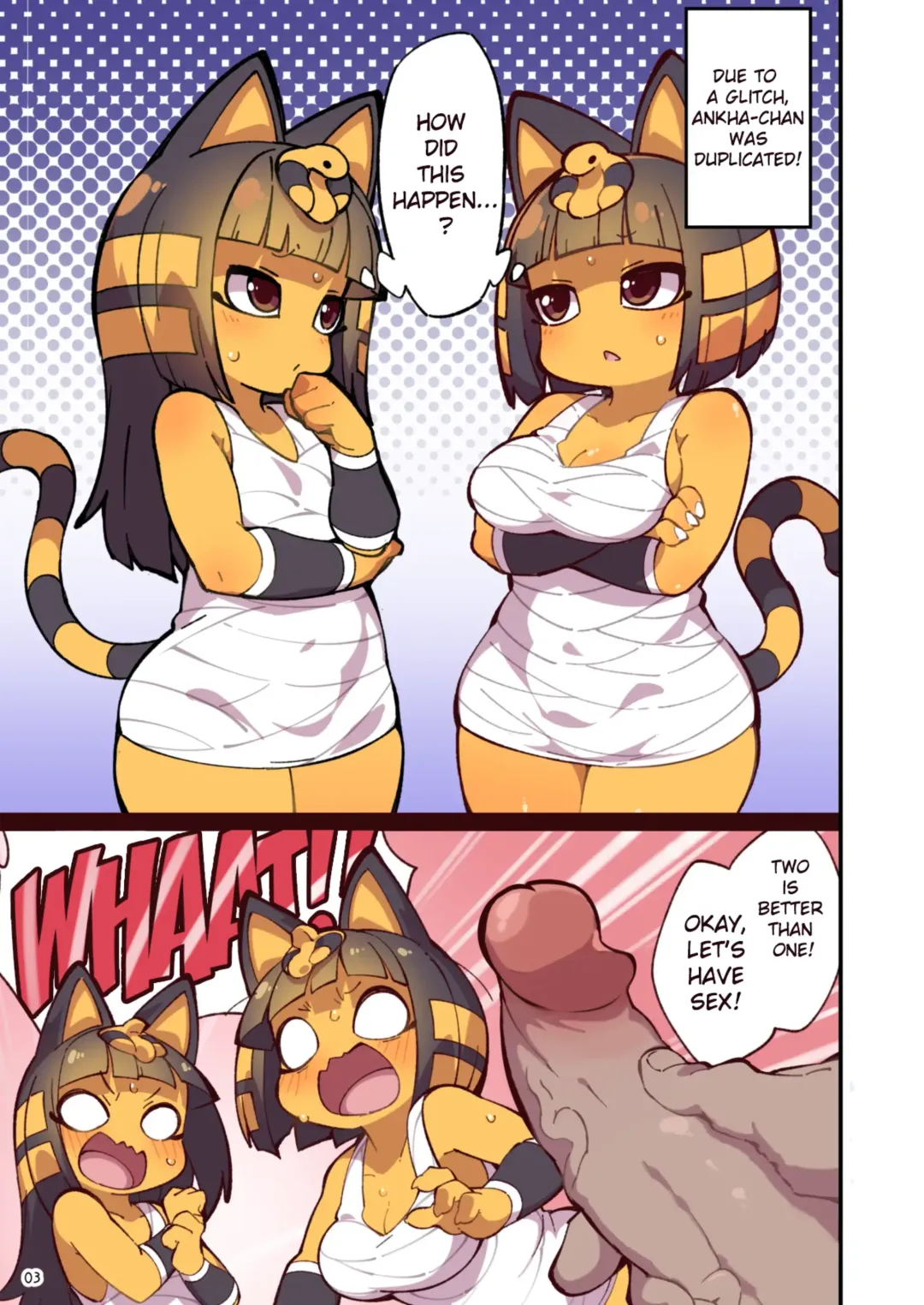 [Fukurou] Iron na Kakko no Nile-chan to Osesse Suru Hon Re | A book about having sex with Ankha-chan in various outfits (decensored) Fhentai - Page 3