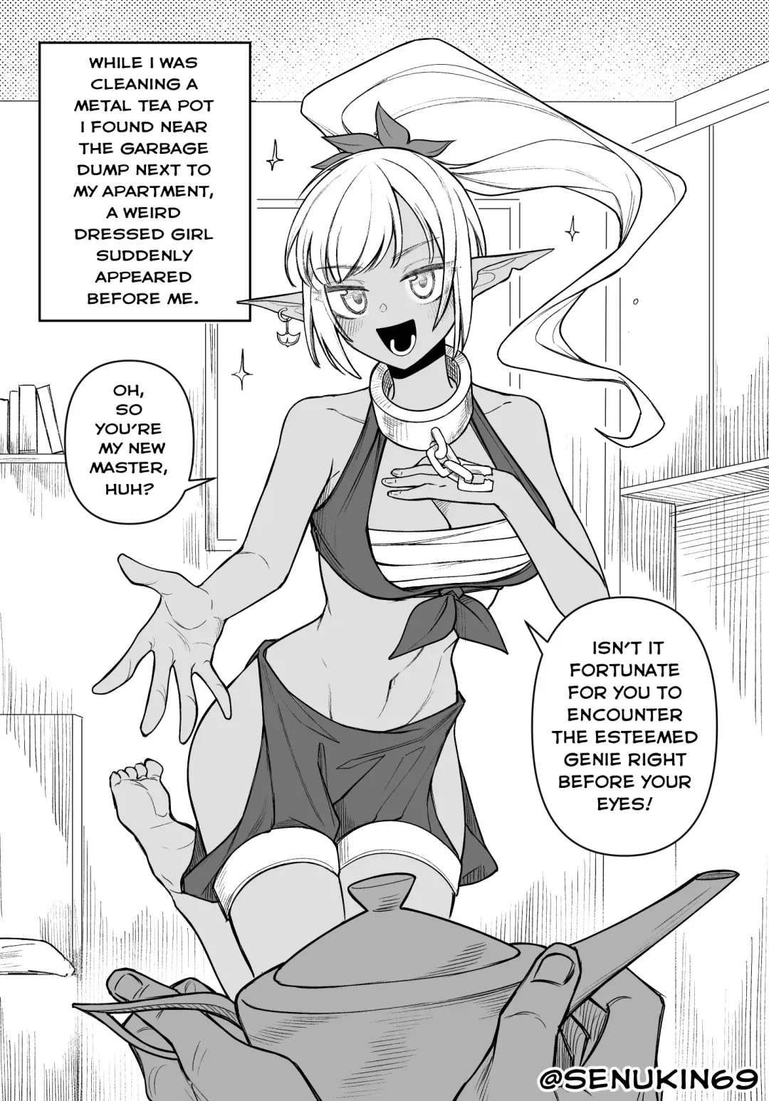 [Hornee Borgar] The Useless Genie and her intrusive-thoughts Master Fhentai - Page 2