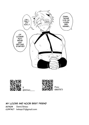 [Shiwo] Yurukute Zakokute Naka no Ii Tomodachi | My Loose And Noob Best Friend Fhentai - Page 46