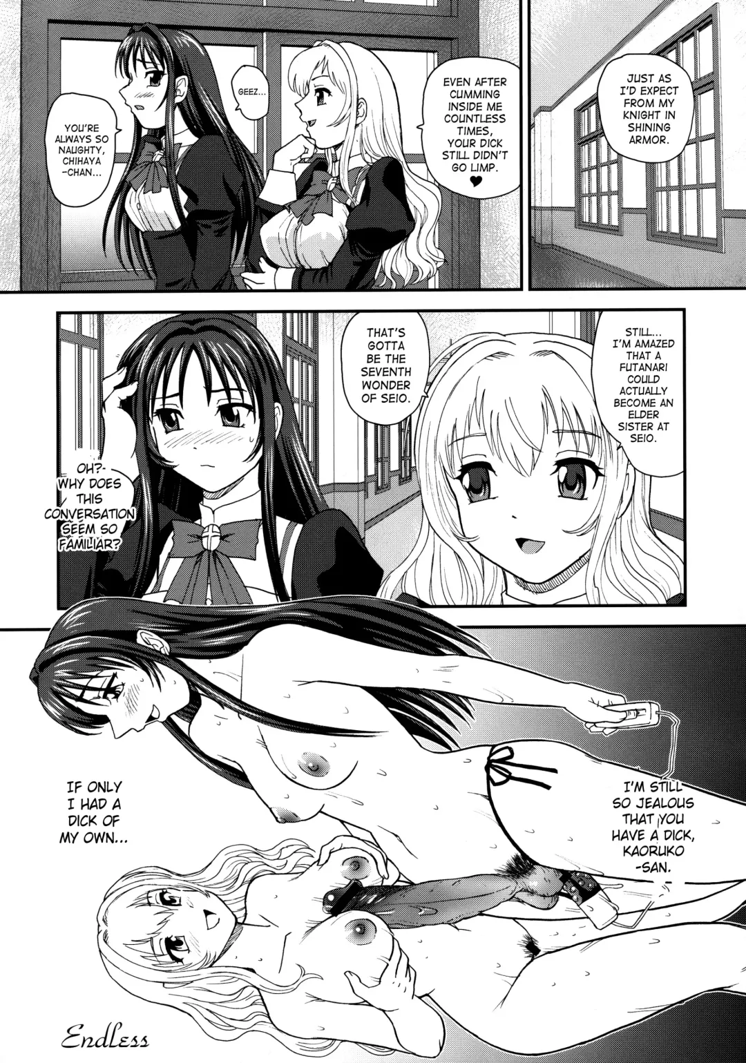 [Dulce-q] Otome wa Boku o Okashiteru ~Futanari Elder | The Maiden Raping My Sister ~Futanari Elder~ Fhentai - Page 36