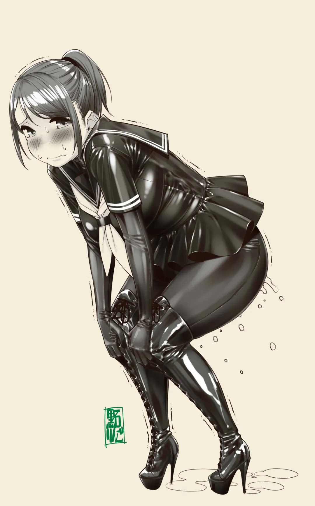 [Kuroishi Ringo] Tekateka seifuku omorashi gakuin Fhentai - Page 26