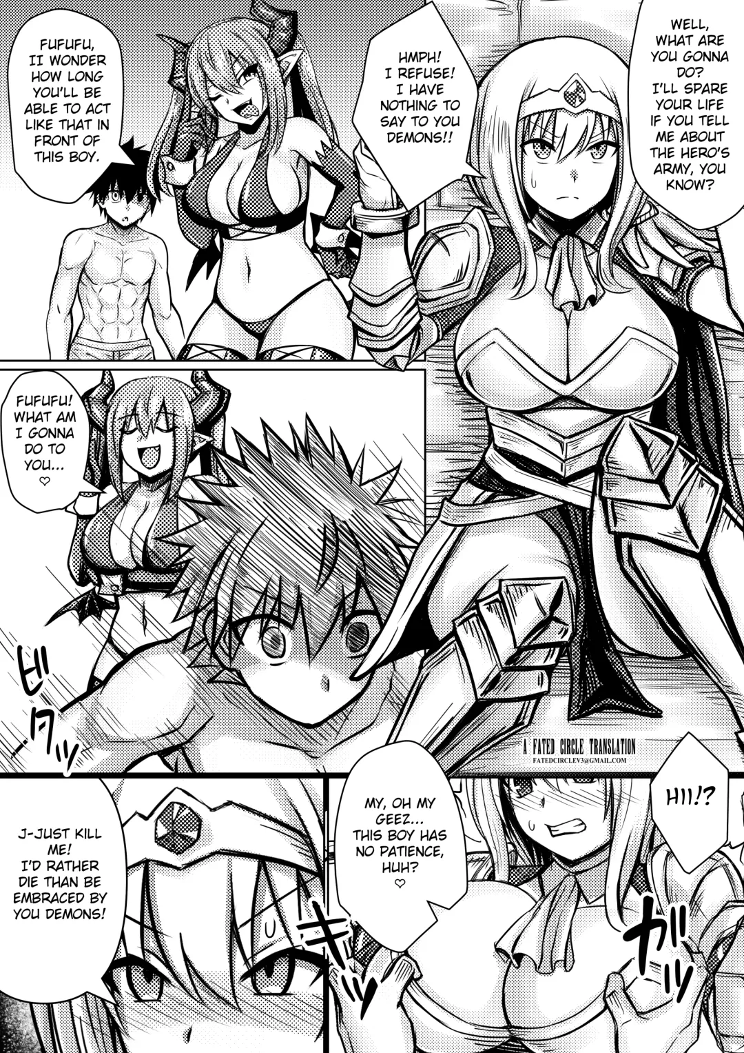 [Bareisho Tarou] Onna Kishi, Horyo ni Naru | The Female Knight Becomes a Prisoner Fhentai - Page 2