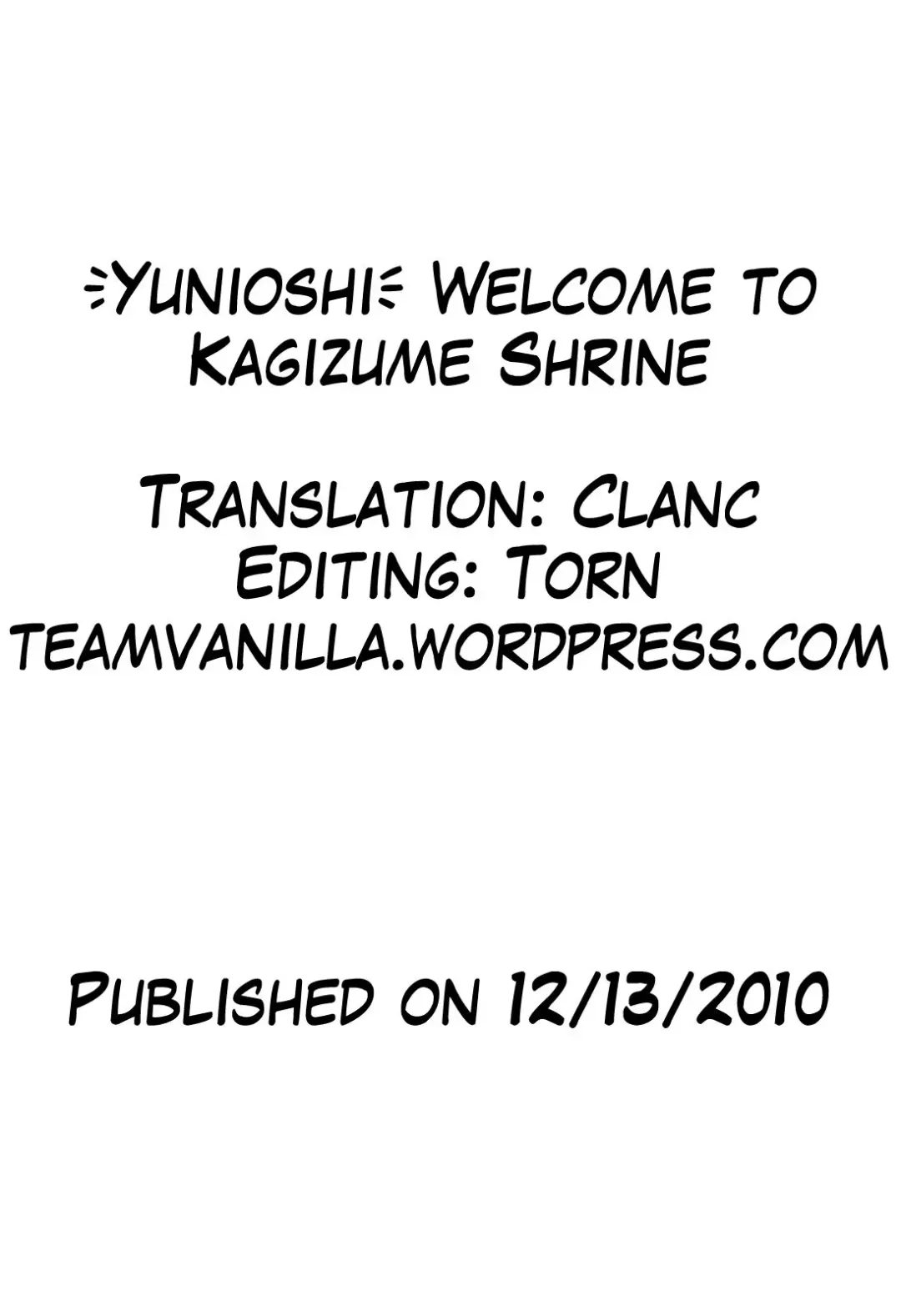 [Yunioshi] Kagizumedou e Youkoso | Welcome to Kagizume Shrine (decensored) Fhentai - Page 23