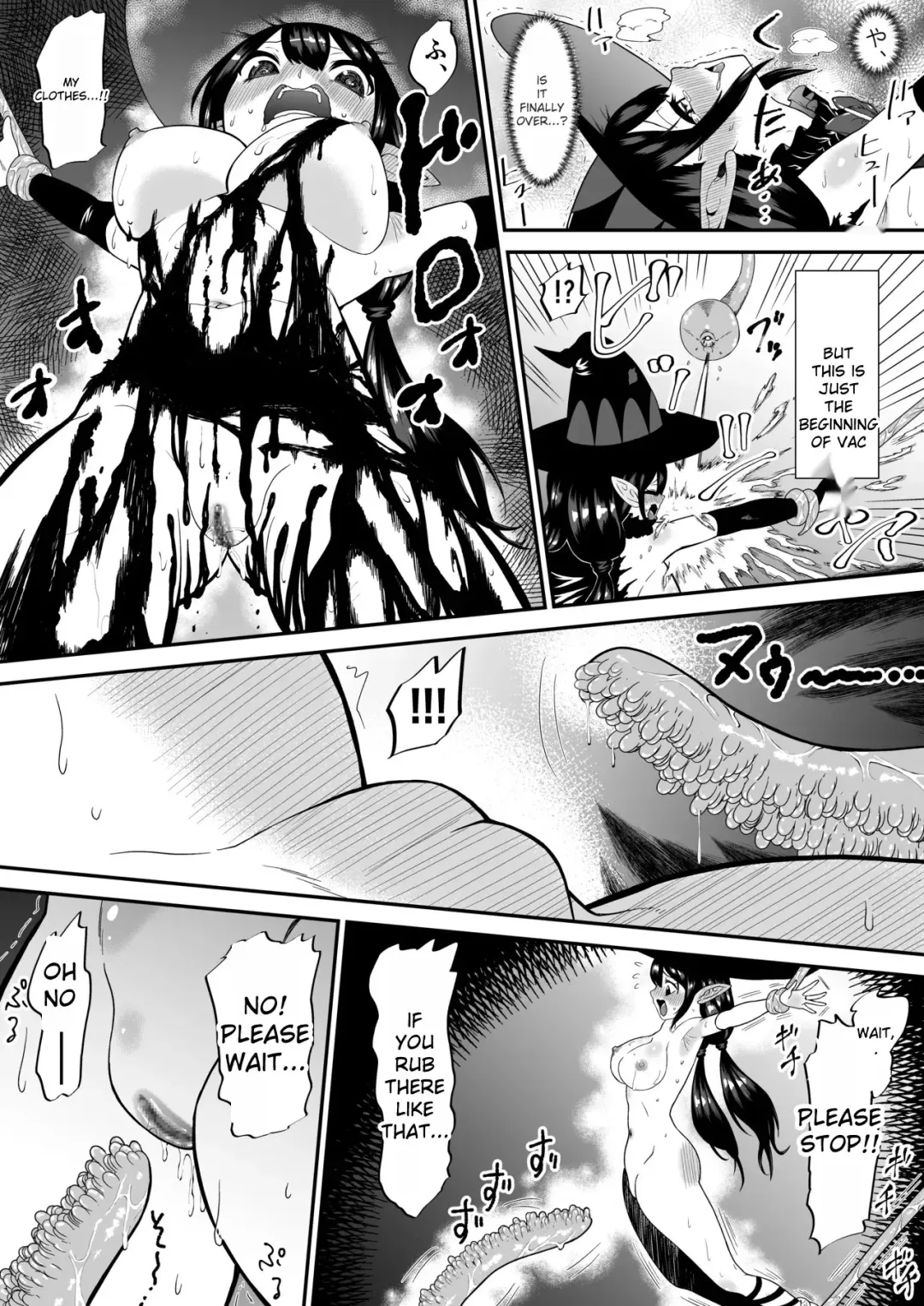 [Bocho Bocho] A story about a witch who thought she was invincible, but was tickled and soaked by tentacles and made to cry. Fhentai - Page 18
