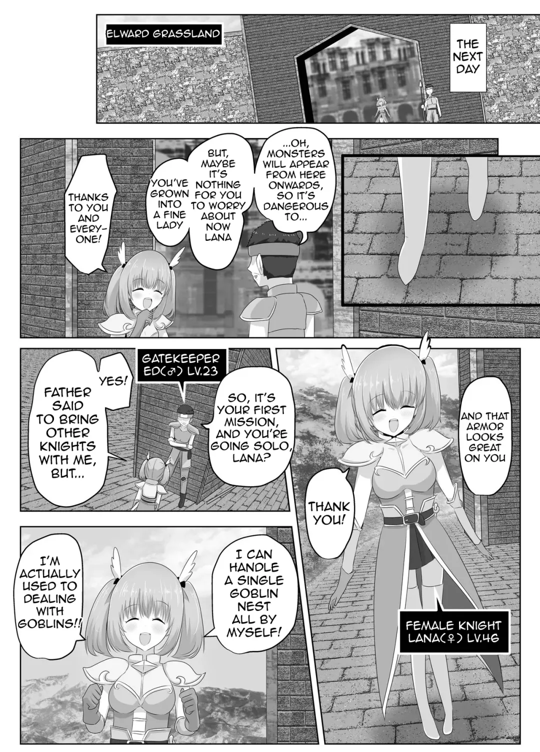 [Hangesho] The Female Knight Who Lost Everything To Goblins Fhentai - Page 7