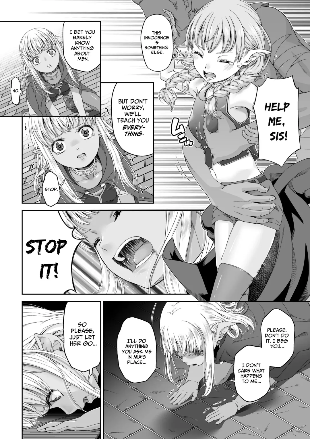 Kakedashi Boukensha no Matsuro 4 [Ningen no Urashakai] Boukensha ni Akogareta Elf Shimai 1 Fhentai - Page 5