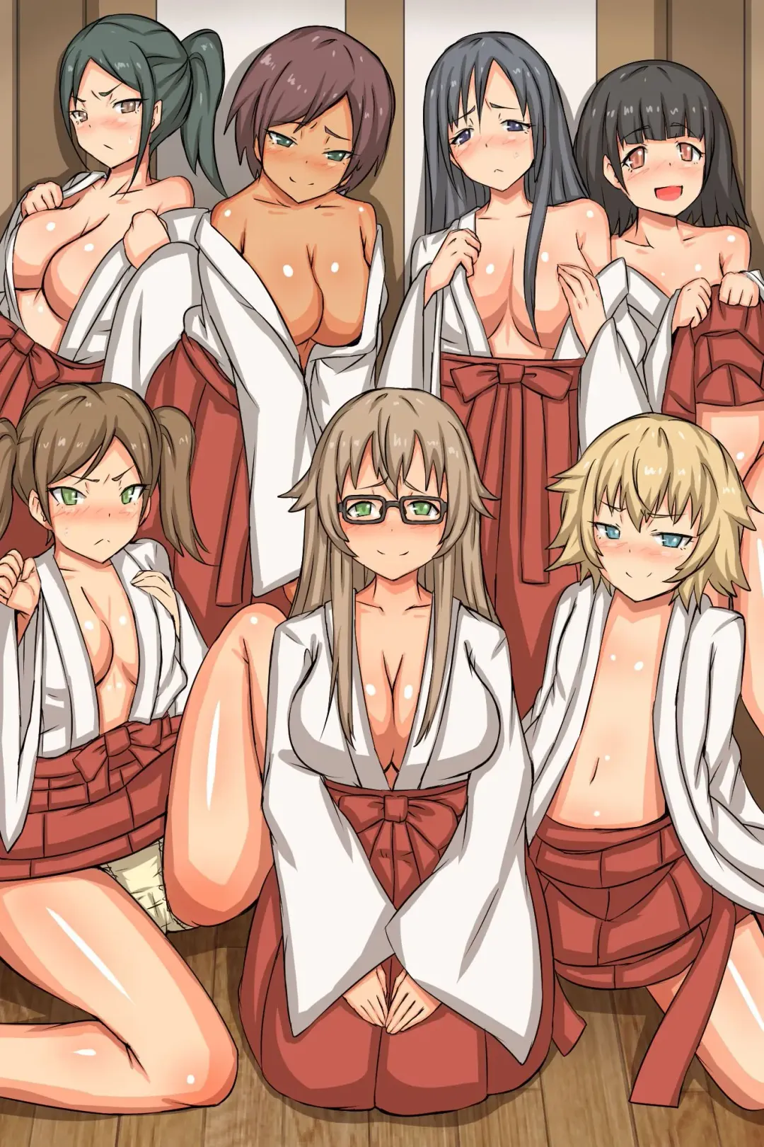 [Roze] Nakadashi Kigan! Harem Jinja ~Ecchi na Miko-san to Sanpai de Iku!~ Fhentai - Page 53