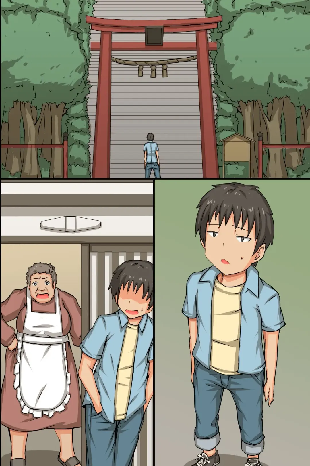 [Roze] Nakadashi Kigan! Harem Jinja ~Ecchi na Miko-san to Sanpai de Iku!~ Fhentai - Page 56