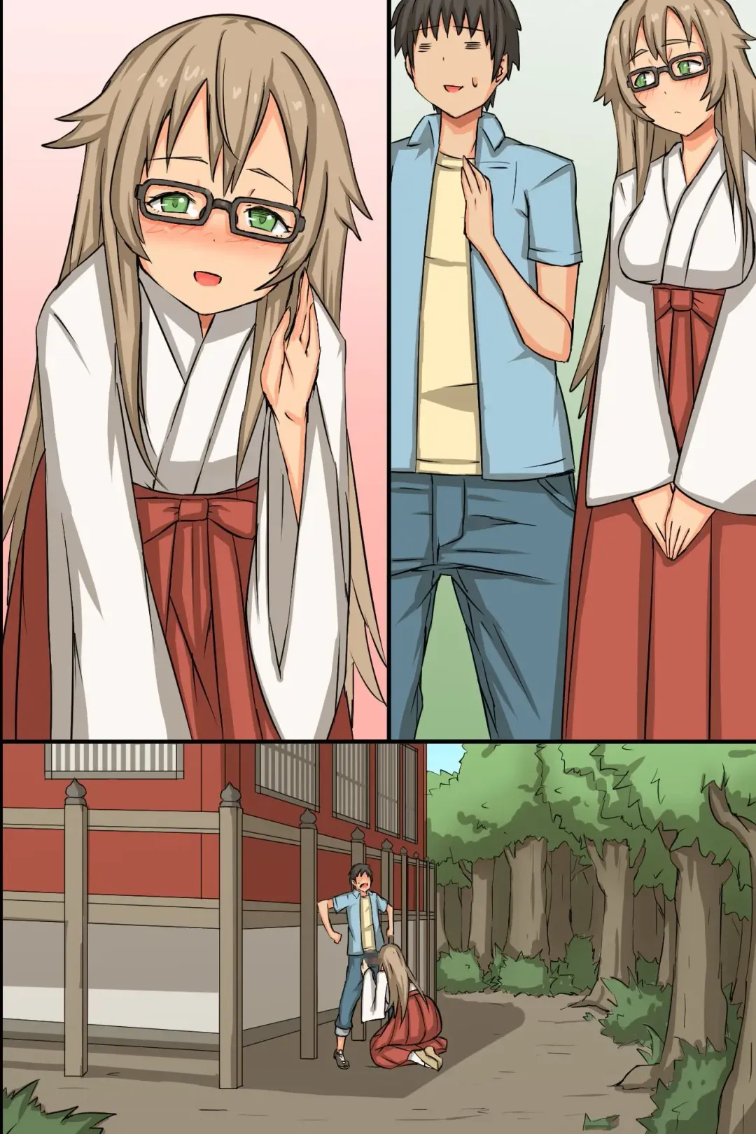 [Roze] Nakadashi Kigan! Harem Jinja ~Ecchi na Miko-san to Sanpai de Iku!~ Fhentai - Page 70