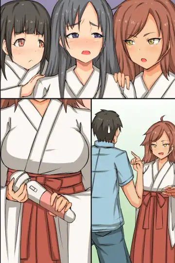 [Roze] Nakadashi Kigan! Harem Jinja ~Ecchi na Miko-san to Sanpai de Iku!~ Fhentai - Page 62