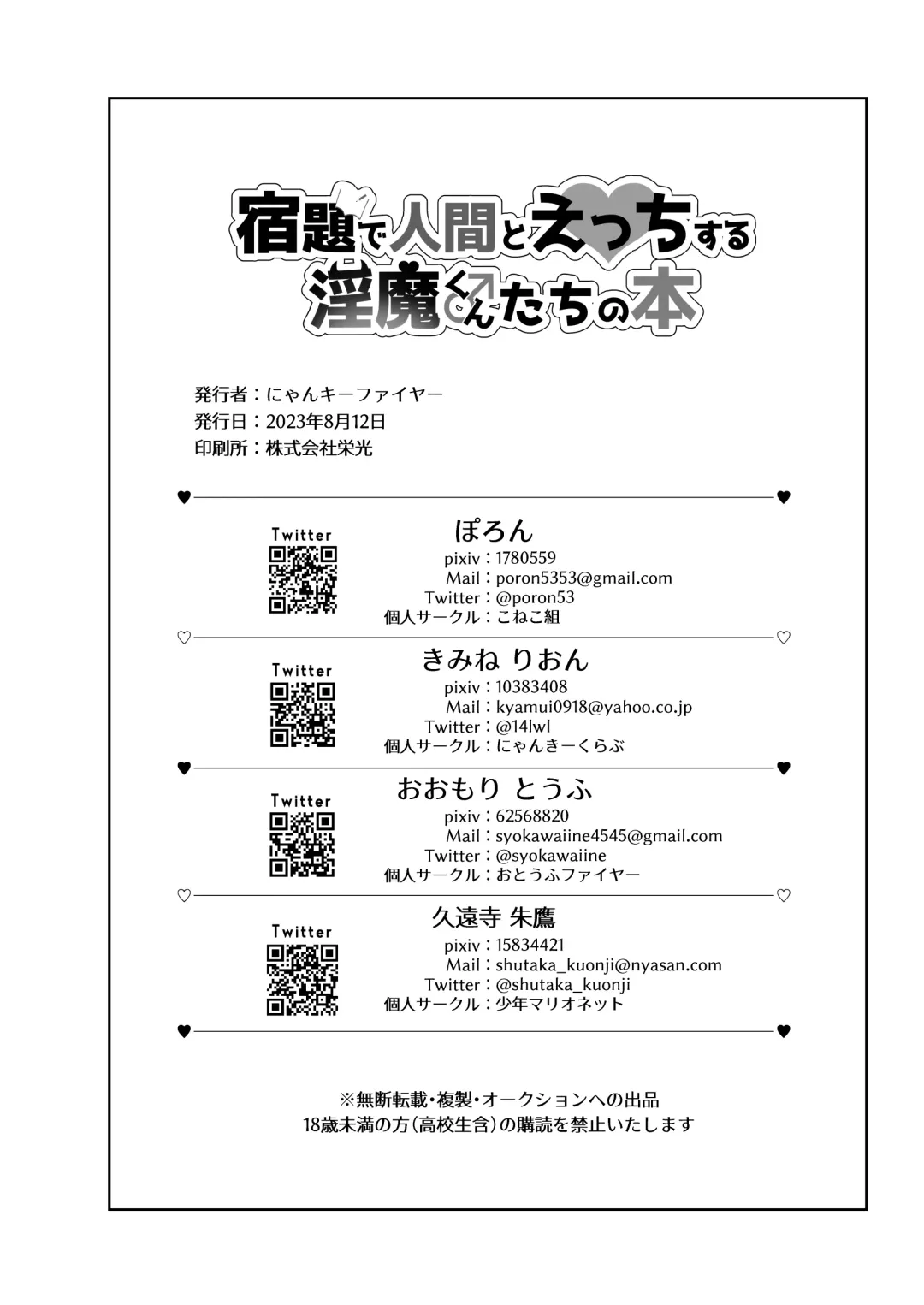 [Kuonji Shutaka] Shukudai de Ningen to Ecchi suru Inma-kun ♂-tachi no Hon: "Inma no Kizoku nara Gakkou no Shukudai nante Rakushou!... na Hazu" Fhentai - Page 20