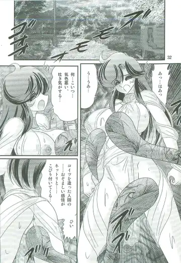 [Kamitou Masaki] Seirei Tokusou Fairy Saber W Majo no Chibusa Fhentai - Page 35