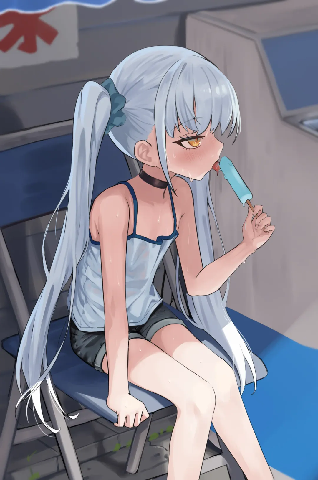 [Honashi] Atsu Sugiru kara Ice Soshite Ofuro! Fhentai - Page 1