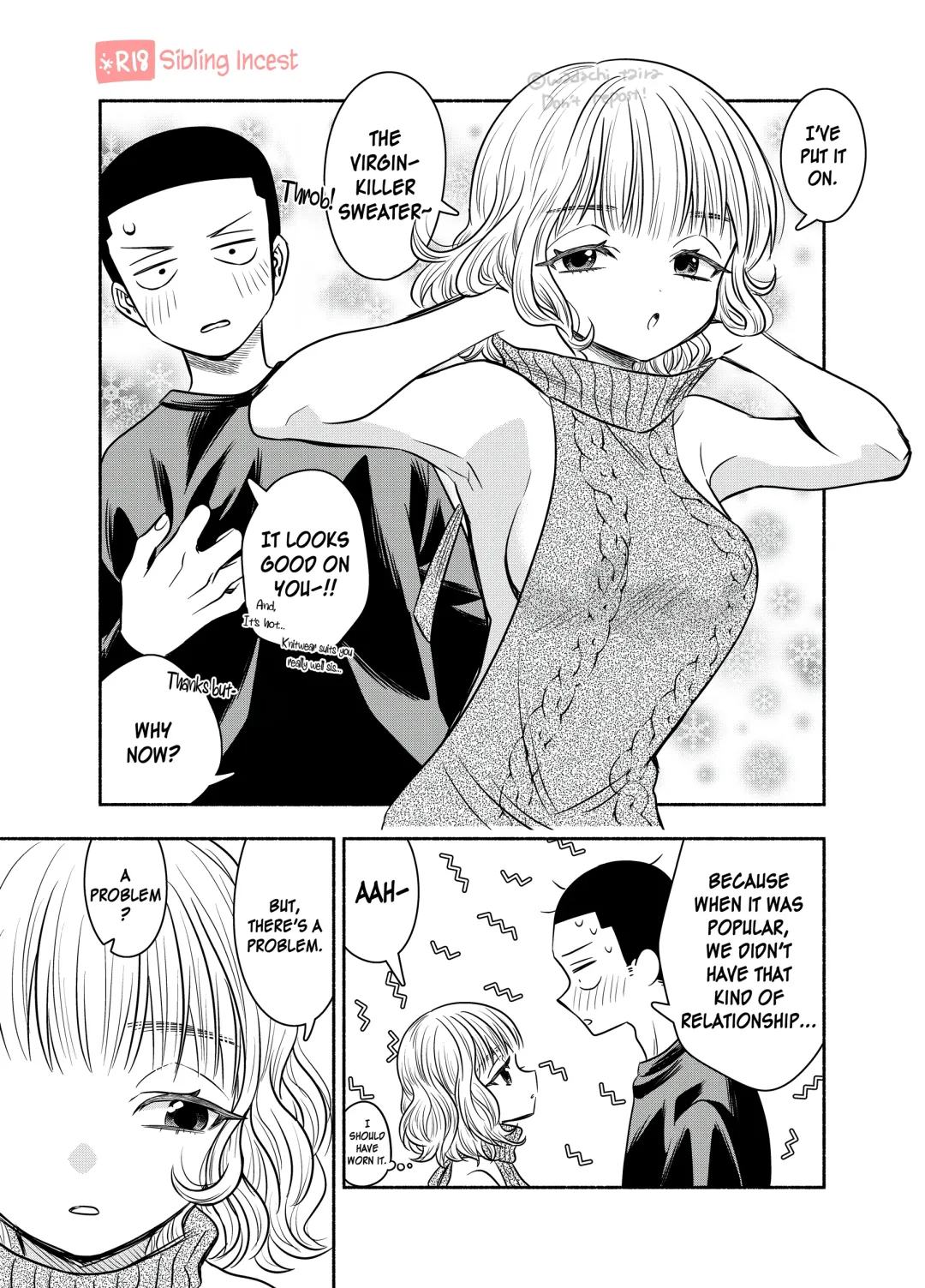 [Wadachi Taira] Doutei o Korosu Sweater | Virgin Killer Sweater Fhentai - Page 1