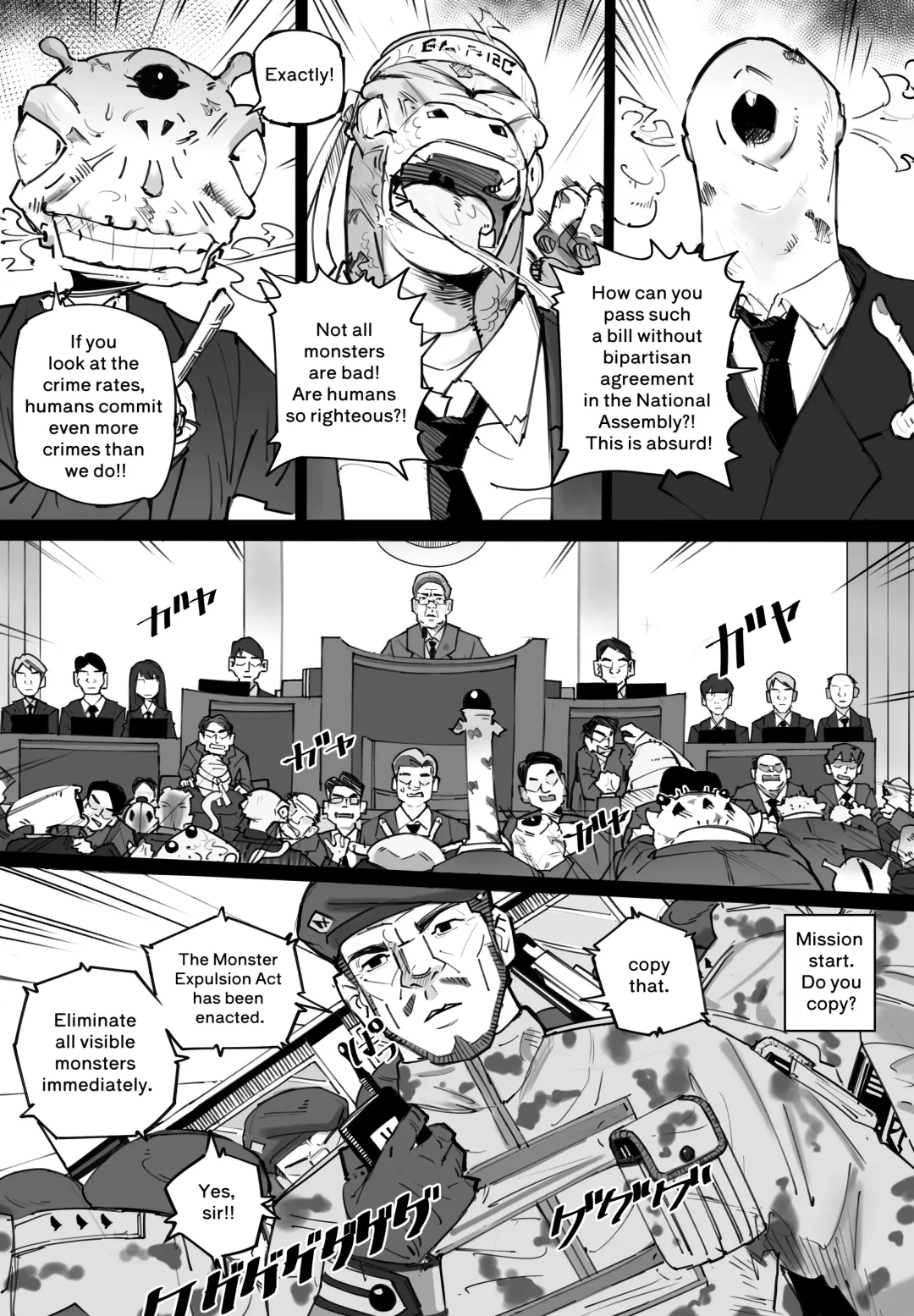 [Kasabuta] Ningenkai Kara Oidasa Reta Shoujo ga Kaibutsu no Naka de Ikiru Houhou Fhentai - Page 9