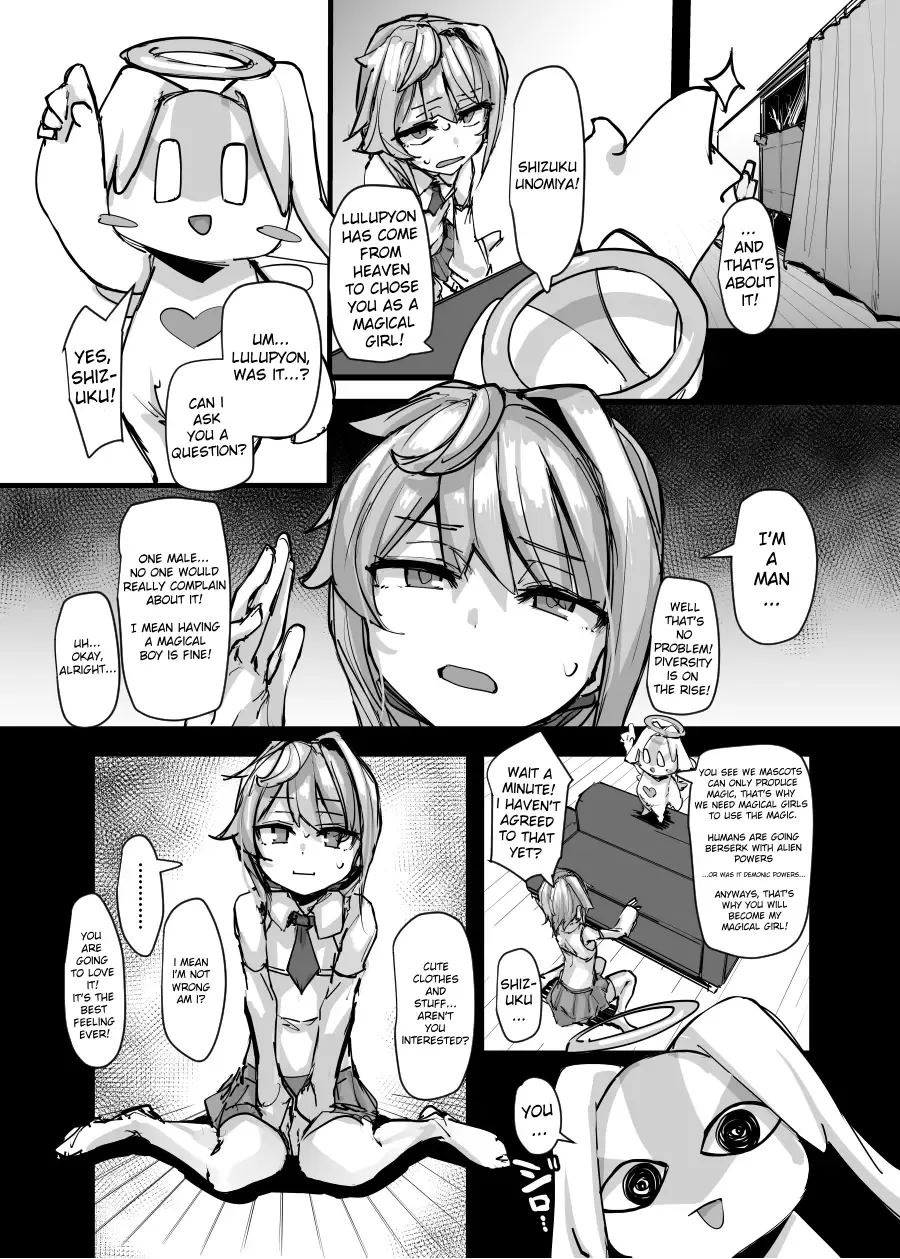 [P Senpuki] Mahou Shounen to Nakayoshi Mascot - Shizuku Unomiya no Maryoku Hokyuu | The Magical Girl/Boy and his Friendly Mascot - Unomiya Shizuku's Magical Supply Fhentai - Page 7