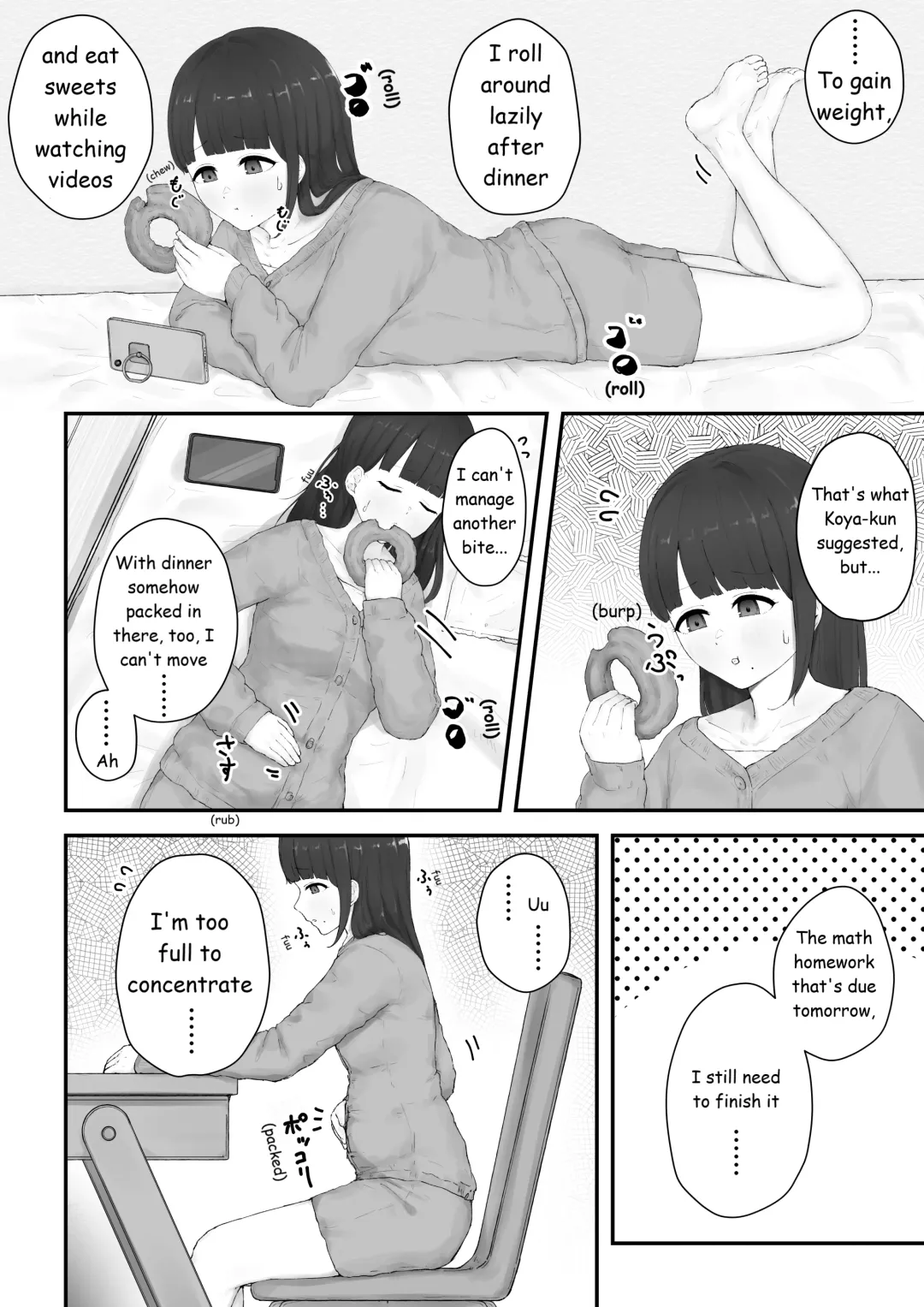 [Habutton] Aoba's Weight Gain Fhentai - Page 4