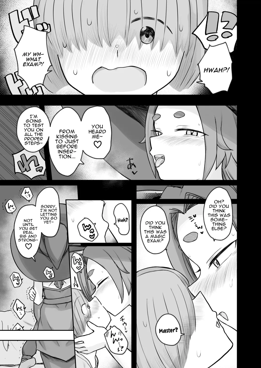 [Amamoru] "Warabe-sotsu Shiken" de Deshi ♂ Kara Seishi o Shiboritoru Deshi Rabu de Kachi Chi Majo Shishō 1000-sai ￪ | 1000 Year Old Witch Cumsqueezes Her Disciple During His Virginity Graduation Exam Fhentai - Page 7