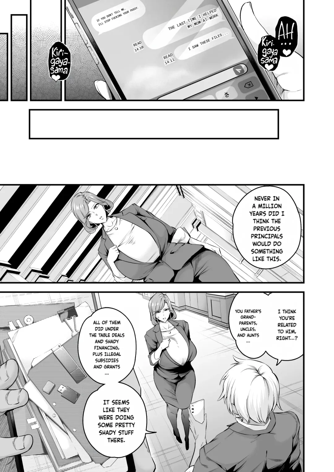 [Nasipasuta] Shiramine Gakuen no Mesubuta Rijichou Zenpen | The sow principal of Shiramine Academy PROLOGUE Fhentai - Page 8