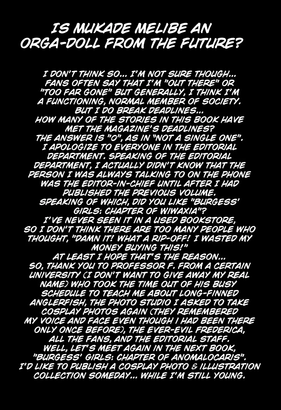 [Mukade Melibe] Burgess' Girls 2: Chapter of Dinomischus Fhentai - Page 177