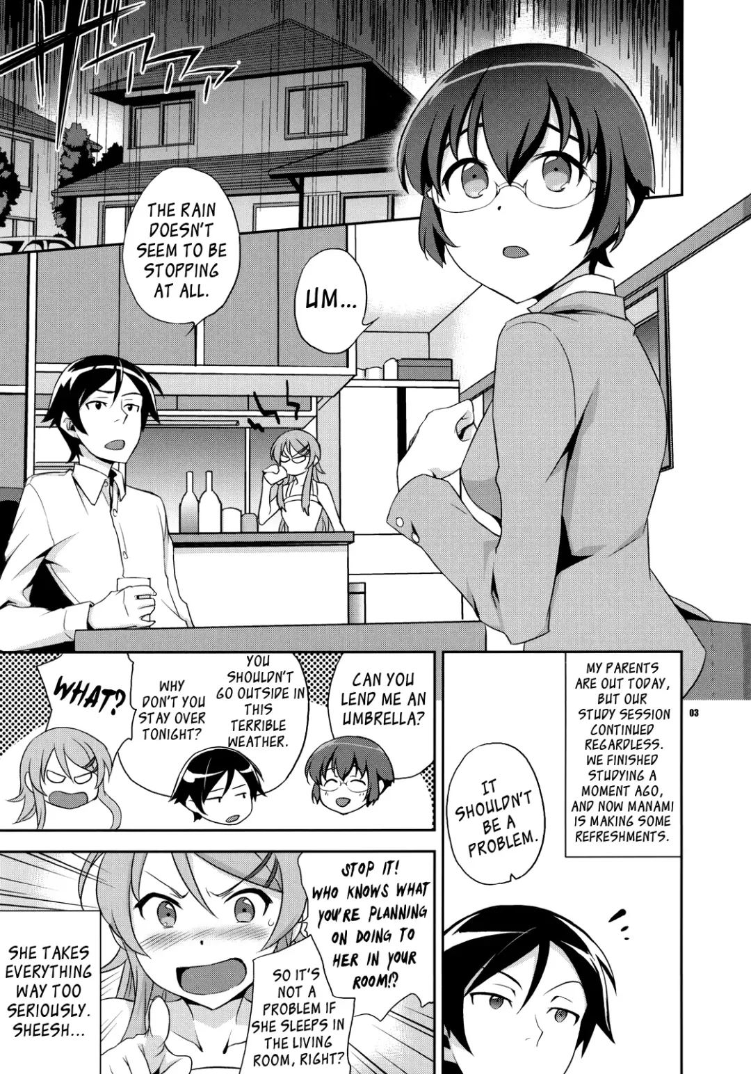 [Ichitaka] Kyou-chan to -Kyousuke to Manami no Akarui Kazoku Keikaku- Fhentai - Page 2