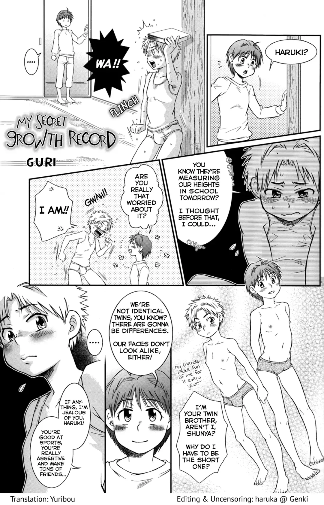 [Guri] Himitsu no Seichou Nikki | My Secret Growth Record (decensored) Fhentai - Page 1