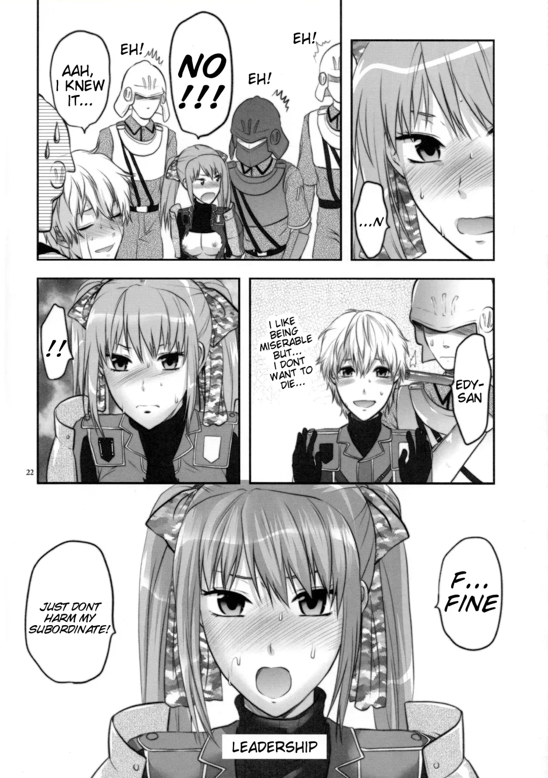 [Yuzuki N Dash] Senjou no Tsundere Buntaichou | The Tsundere Squad Commander of the Battlefield Fhentai - Page 22