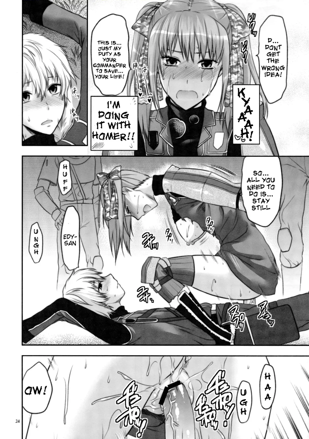 [Yuzuki N Dash] Senjou no Tsundere Buntaichou | The Tsundere Squad Commander of the Battlefield Fhentai - Page 24